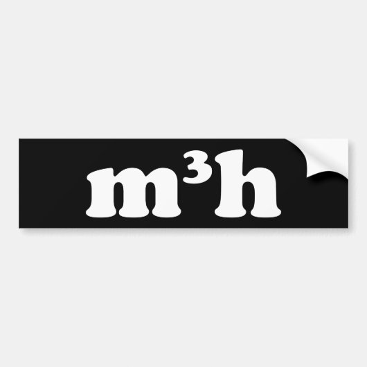 m3h bumpersticker (Voorkant)
