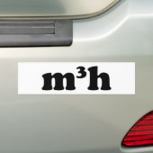 m3h bumpersticker (Op auto)
