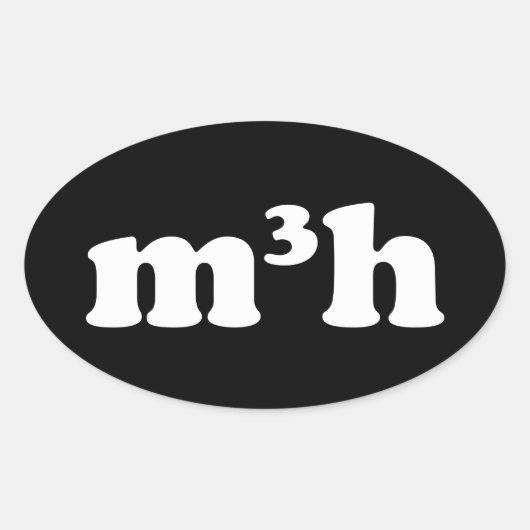 m3h ovale sticker (Voorkant)