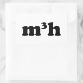 m3h rechthoekige sticker (Tas)