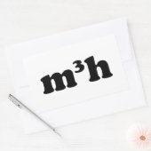 m3h rechthoekige sticker (Envelop)
