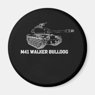M41 Walker Bulldog American Light Army Tank Gift Magneet