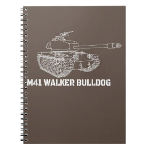 M41 Walker Bulldog American Light Army Tank Gift Notitieboek