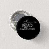 M41 Walker Bulldog American Light Army Tank Gift Ronde Button 3,2 Cm (Voorkant /achterkant)