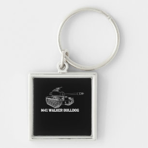 M41 Walker Bulldog American Light Army Tank Gift Sleutelhanger