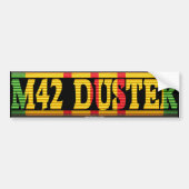 M42 Duster Vietnam Service Ribbon Bumpersticker (Voorkant)