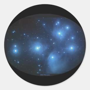 M45 de Pleiades Ronde Sticker