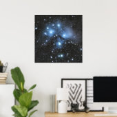 M45 Pleaides-cluster Poster (Thuiskantoor)