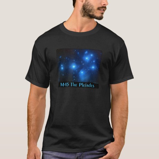 M45 Pleiades Sterrencluster Astronomie n T-shirt (Voorkant)