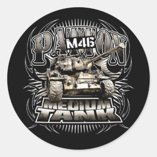 M46 Patton Classic Ronde Sticker Sticker