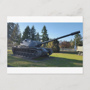 M48 Patton Tank Historisch Militair Voertuig Briefkaart