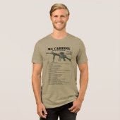M4 Carbine Infanteriewapen Tri-Blend Shirt (Voorkant volledig)