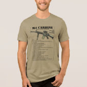 M4 Carbine Infanteriewapen Tri-Blend Shirt (Voorkant)