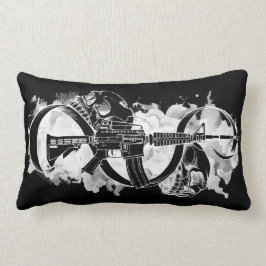M4 en Skulls Black en White Kussen