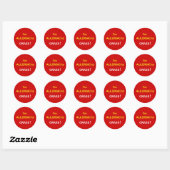 m4 - Ik ben allergisch - GRAS. Ronde Sticker (Vel)