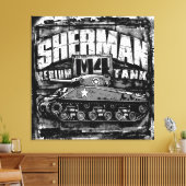 M4 Sherman Canvas Afdruk (Insitu (Woonkamer))