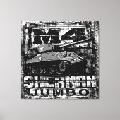 M4 Sherman Jumbo Canvas Afdruk (Voorkant)