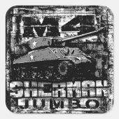 M4 Sherman Jumbo Vierkante Sticker (Voorkant)
