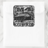 M4 Sherman Jumbo Vierkante Sticker (Tas)