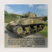 M4 SHERMAN TANK   LEGPUZZEL (Verticaal)