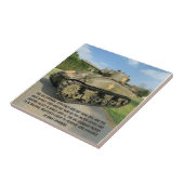 M4 SHERMAN TANK  TEGELTJE (Zijkant)