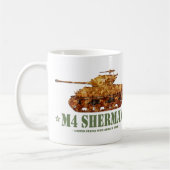M4 Sherman Tweede Wereldoorlog Amerikaanse Medium  Koffiemok (Links)