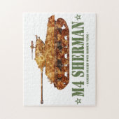 M4 Sherman Tweede Wereldoorlog Amerikaanse Medium  Legpuzzel (Verticaal)