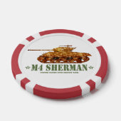 M4 Sherman Tweede Wereldoorlog Amerikaanse Medium  Poker Chips (Enkel)