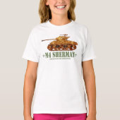 M4 Sherman Tweede Wereldoorlog Amerikaanse Medium  T-shirt (Voorkant)