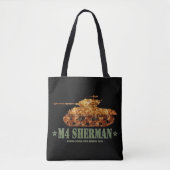 M4 Sherman Tweede Wereldoorlog Amerikaanse Medium  Tote Bag (Voorkant)