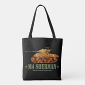M4 Sherman Tweede Wereldoorlog Amerikaanse Medium  Tote Bag (Achterkant)