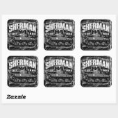 M4 Sherman Vierkante Sticker (Vel)