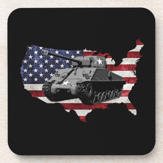 M4 Shermantank Onderzetter (Voorkant)