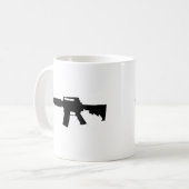 M4 Silhouette Koffiemok (Voorkant links)