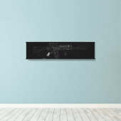 M4 SOPMOD Black Canvas Afdruk (Insitu (Houten vloer))