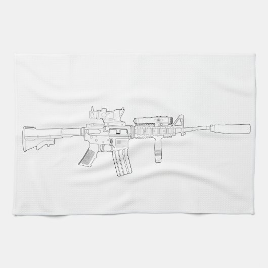 M4 SOPMOD Kitchen Towel Theedoek (Horizontaal)