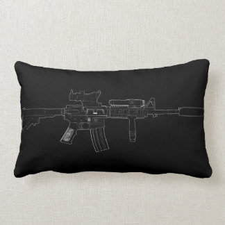 M4 SOPMOD Lumbar Pillow Black Kussen