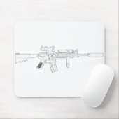 M4 SOPMOD Mousepad Muismat (Met muis)
