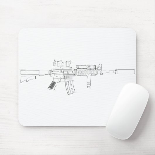 M4 SOPMOD Mousepad Muismat (Met muis)