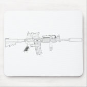 M4 SOPMOD Mousepad Muismat (Voorkant)