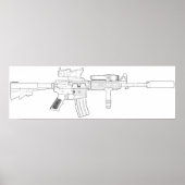 M4 SOPMOD-Poster Poster (Voorkant)