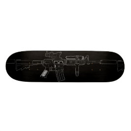 M4 SOPMOD-skateboard, zwart Skateboard