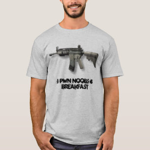 M4A1, I PWN NOOBS 4 UITSPLITSING T-SHIRT