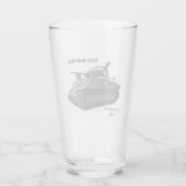 M4A3 Sherman tank "Iwo Jima" overlevende glas (Achterkant)