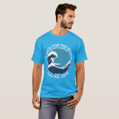 M4O Blue Surfer-Shirt T-shirt (Voorkant volledig)