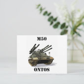 M50 Ontos-Briefkaart Briefkaart (Staand voorkant)
