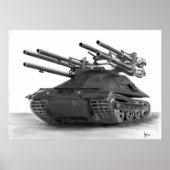 M50 Ontos-tankafbeelding Poster (Voorkant)