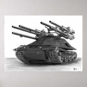 M50 Ontos-tankafbeelding Poster