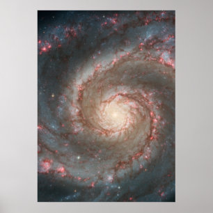 M51 Colossaal Poster - Whirlpool Spiral Galaxy