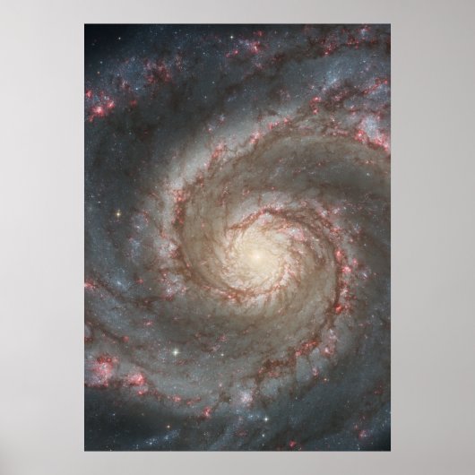 M51 Colossaal Poster - Whirlpool Spiral Galaxy (Voorkant)
